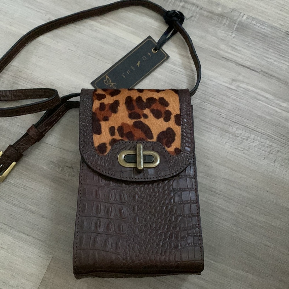 Sharif gorgeous leather and animal print bag
